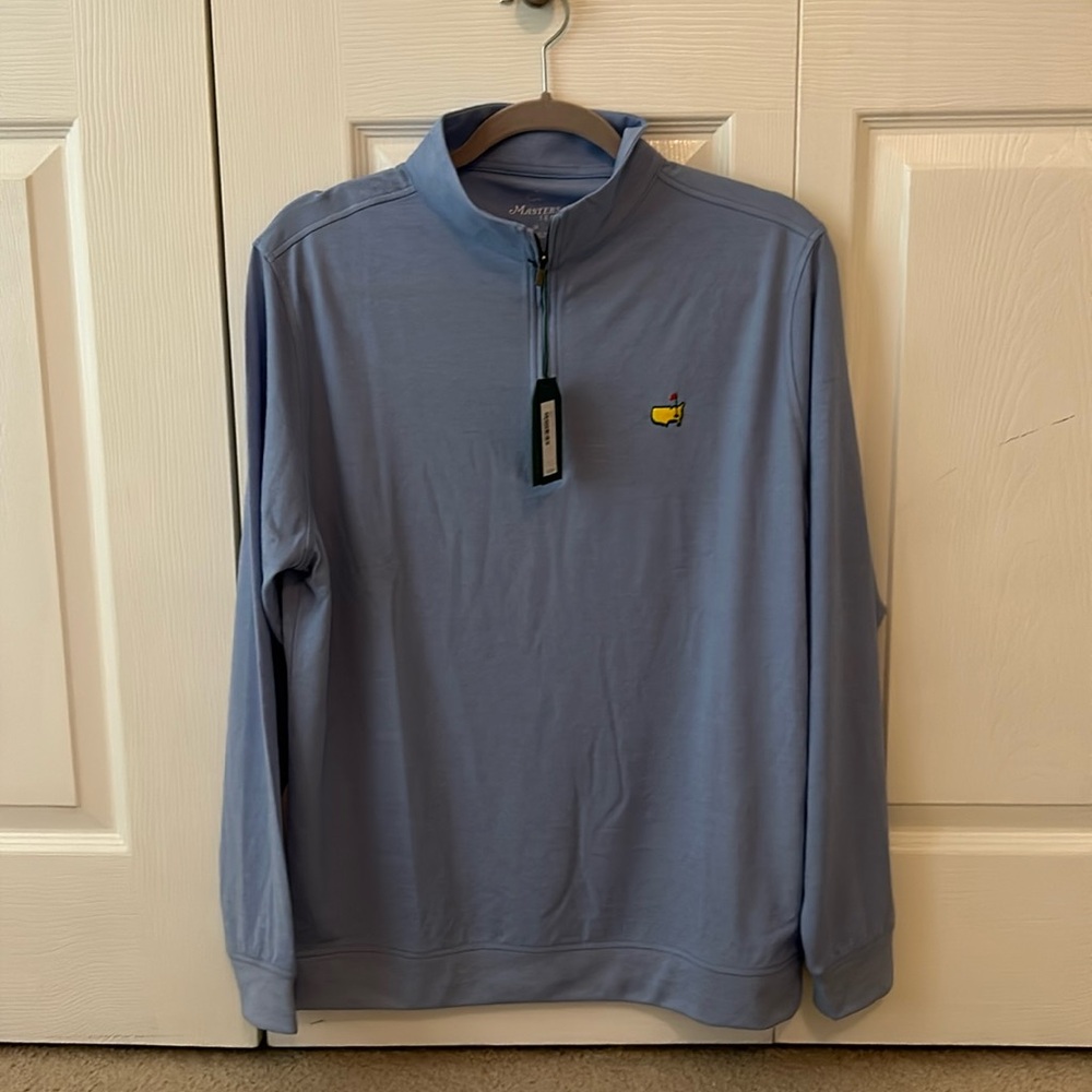 Masters Tech 2024 Blue Quarter Zip